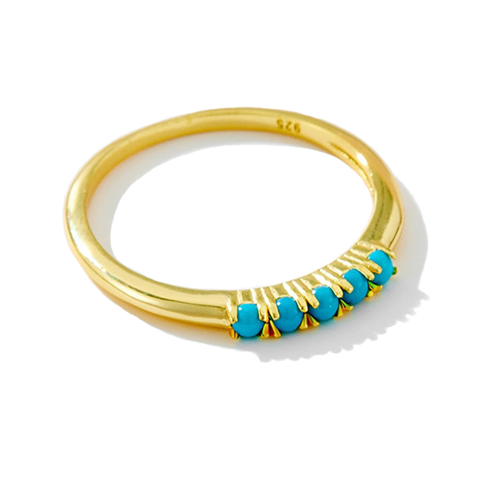 Genuine Turquoise 925 Sterling Silver Ring