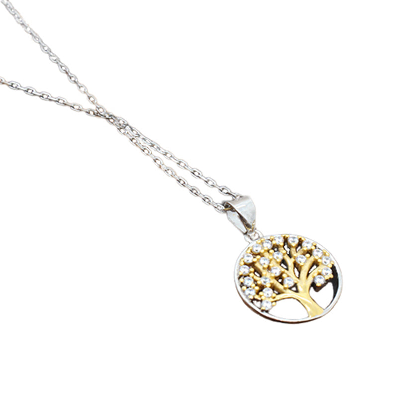 Collar del árbol de la vida en plata de ley 925