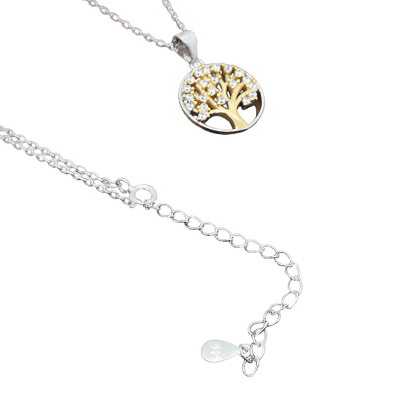 Collar del árbol de la vida en plata de ley 925
