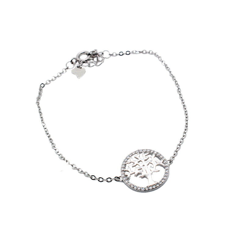 925 Sterling Silver Bracelet with Tree of Life Symbol